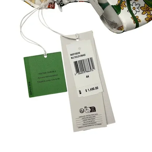 Stella McCartney Floral Mini Dress Sustainable Viscose Sz 44 NWT Spring Summer - Picture 6 of 16